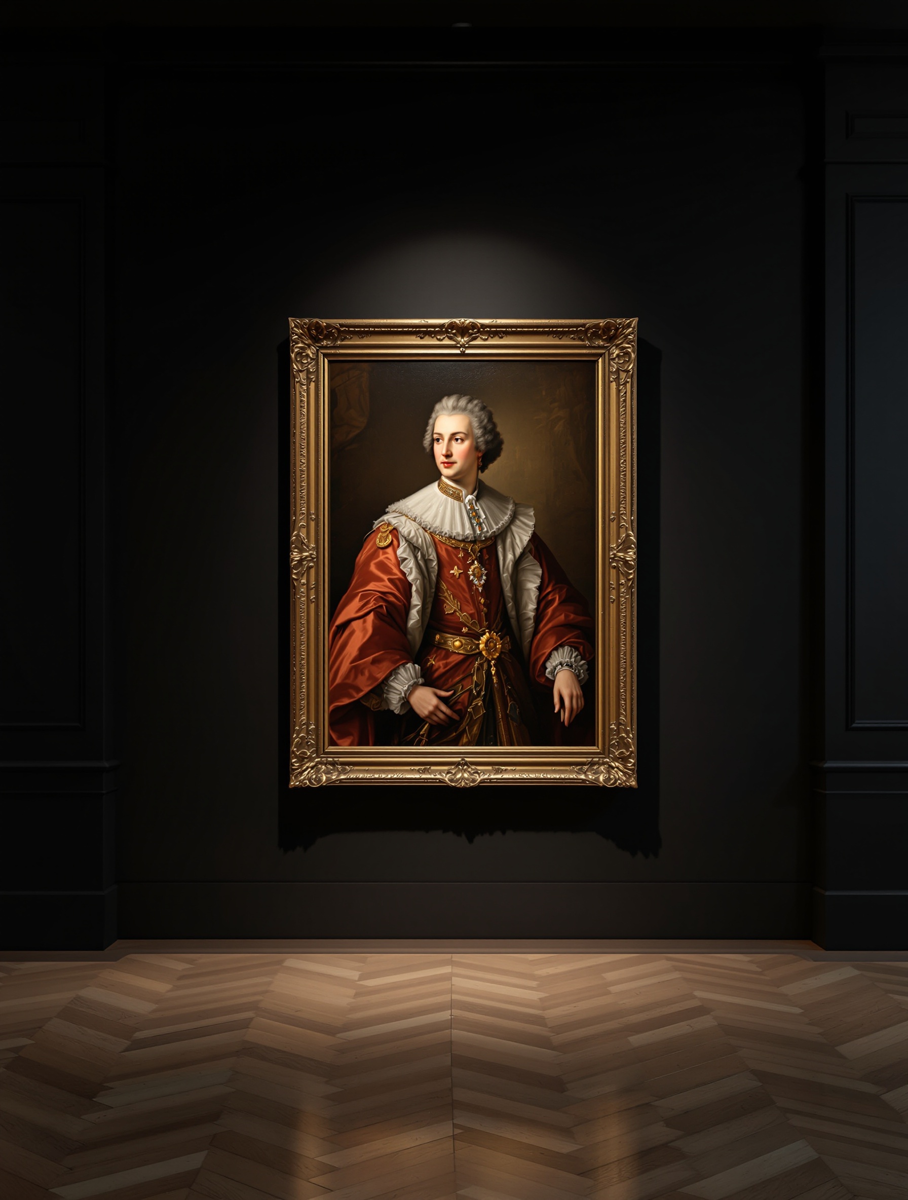Toile Fine-Art Galerie 70×100 cm sous éclairage musée