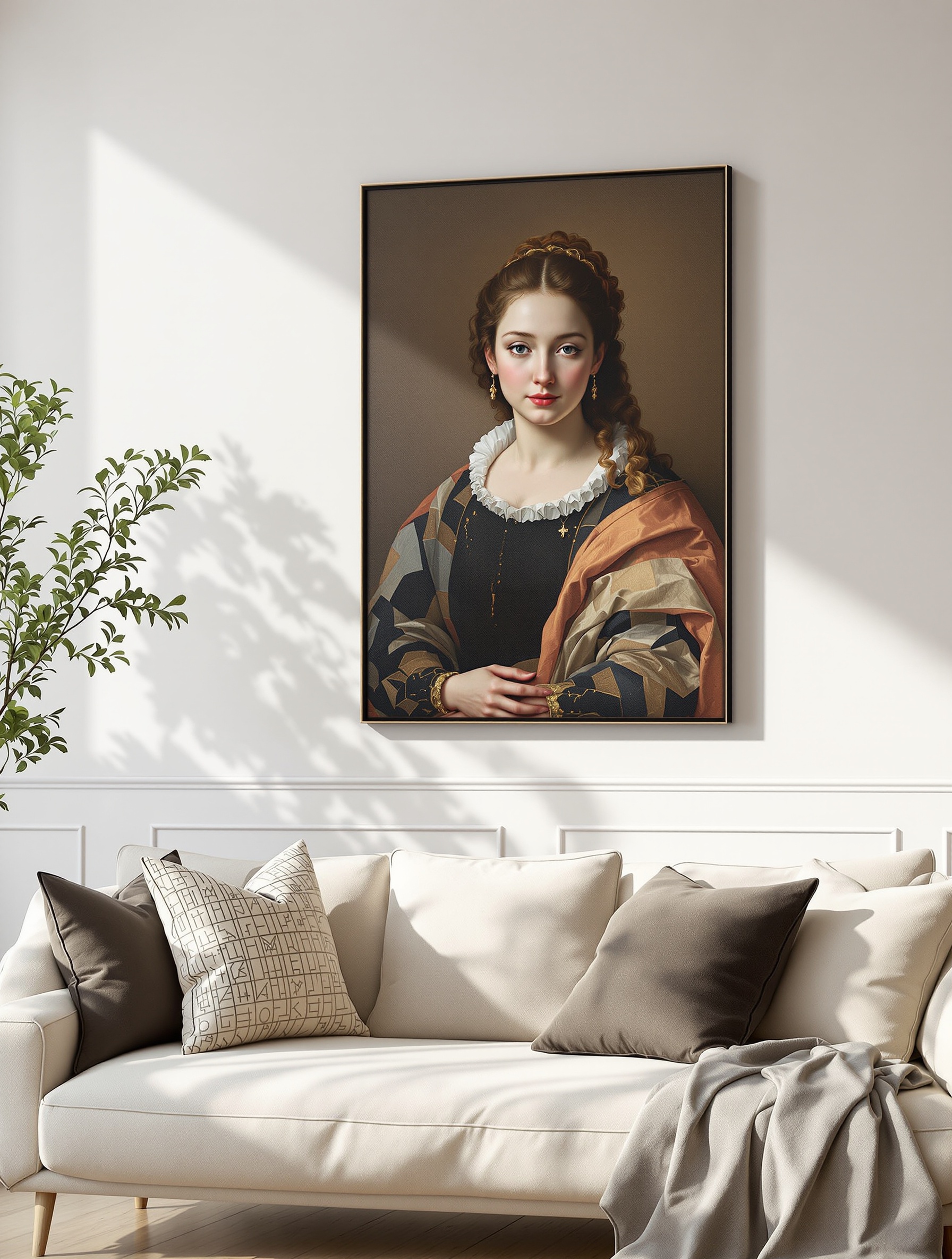 Toile Édition 30×40 cm dans un salon moderne